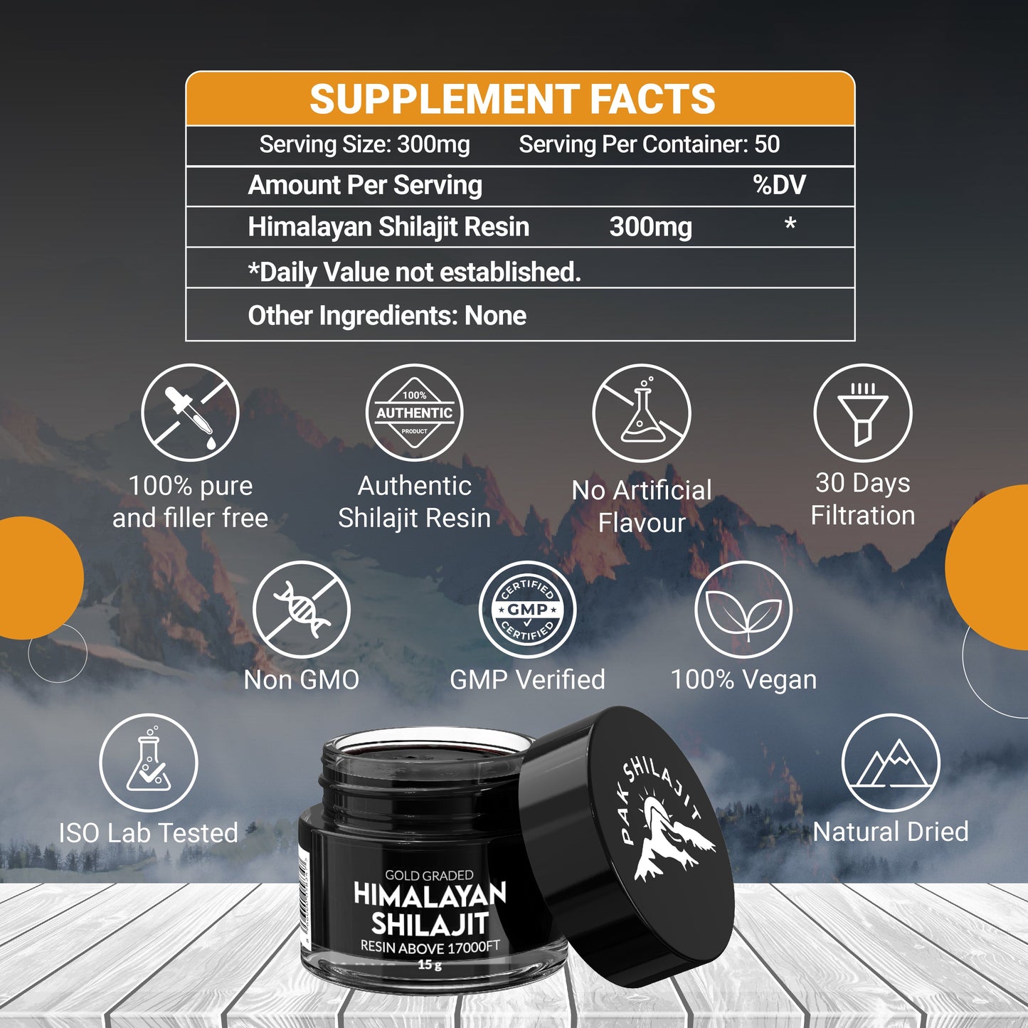 Himalayan Shilajit (Gold Graded Resin) 15g