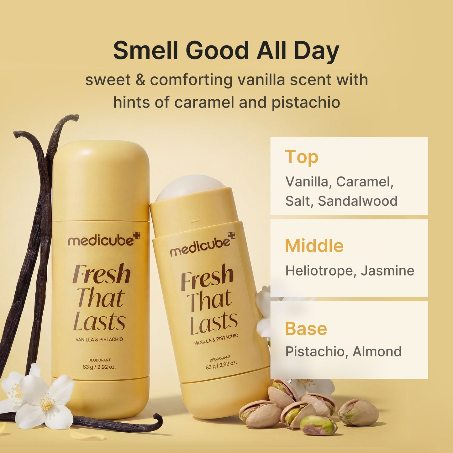 Medicube Kojic Acid Brightening Deodorant (Vanilla & Pistachio)