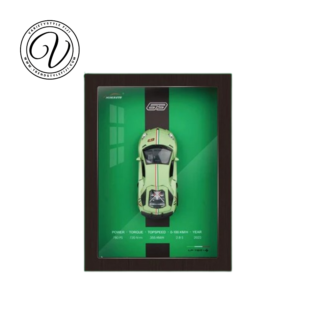 3D Racing Car Model with Frame