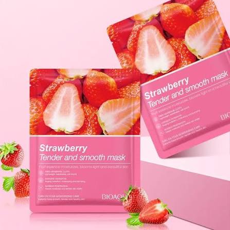 BIOAQUA Strawberry Tender Smooth Face Sheet Mask
