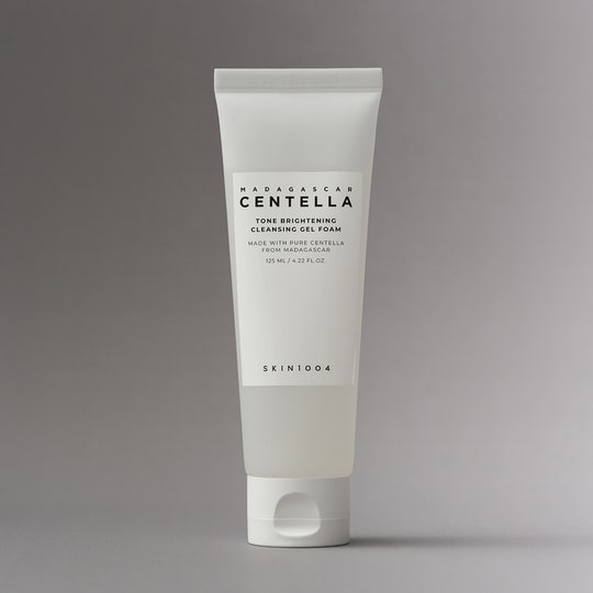Tube of Skinfood Madagascar Centella product on a gray background